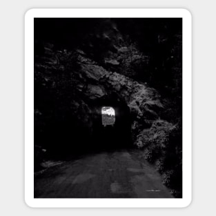 Mammoth Cave - Black and White Sticker